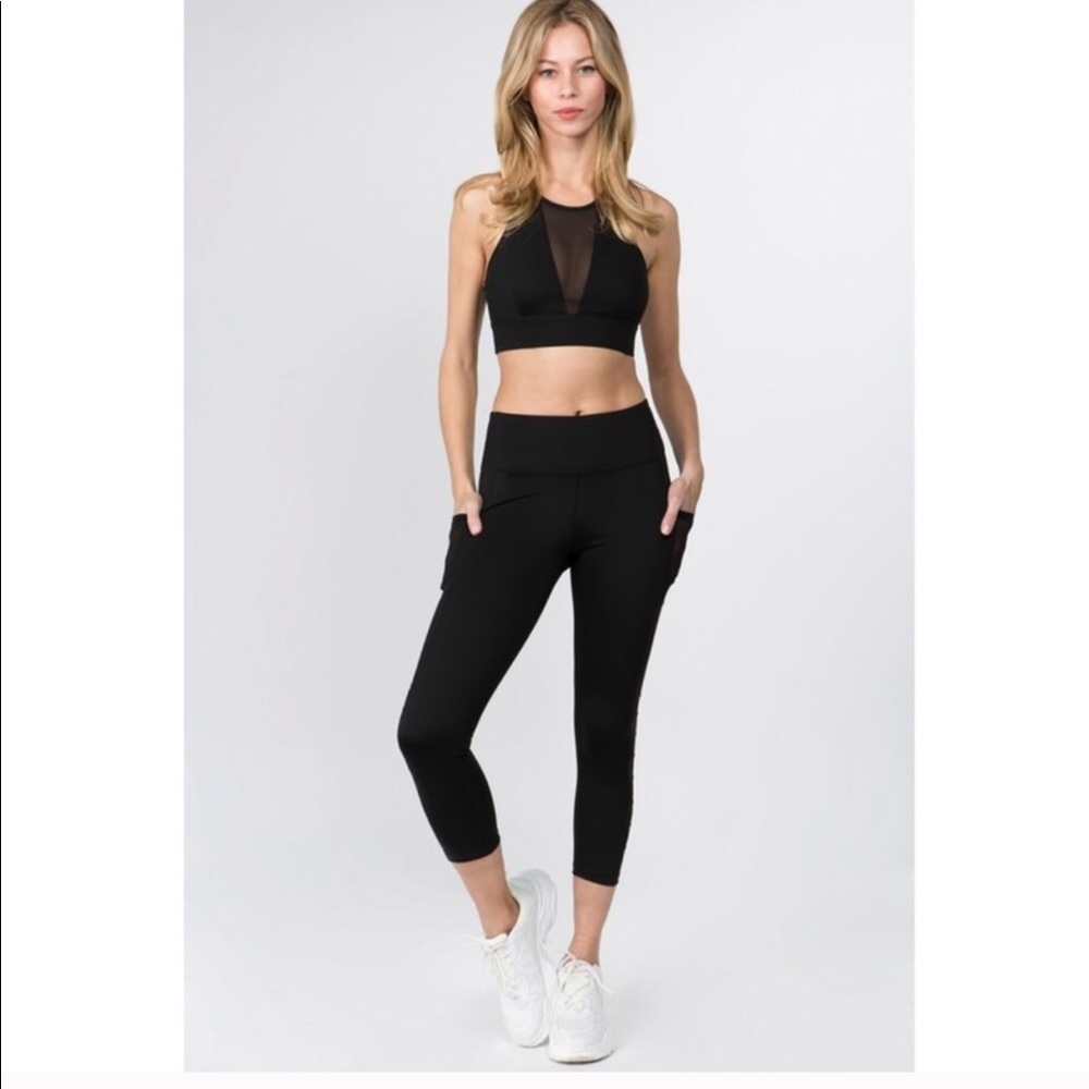 💪🏽MUST HAVE💪🏽 High Waist Mesh Detail Leggings - Picture 5 of 5